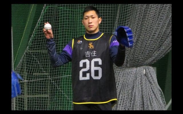 鷹ドラ1吉住が山形仕込みの快足披露「トレーニングしてきて良かった」