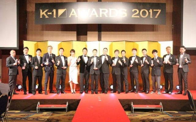 K-1スーパー・バンタム級王者の武居由樹、最優秀選手賞を受賞