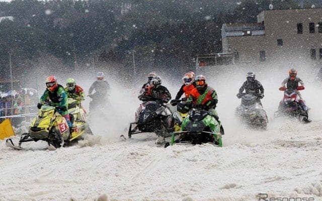 雪上のバトル！ MFJ全日本スノーモビル選手権、いよいよ開幕　2月3-4日