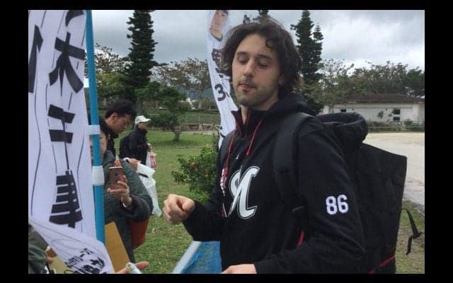 ロッテ新外国人ボルシンガーがブルペン入り「できれば10勝はしたいね」