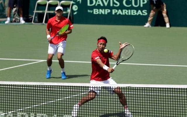 内山/マクラクラン、第4セットを奪われ惜しくも敗れる[デビスカップ]