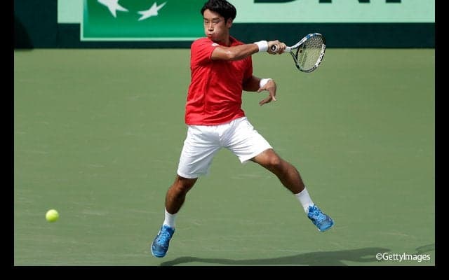 杉田祐一、伊フォニーニから第1セット先取。幸先よく第2セットへ[デビスカップ]