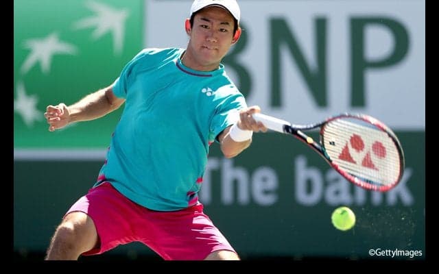 復帰の西岡良仁、初戦2セット目は奪われイーブンに［全豪オープン］