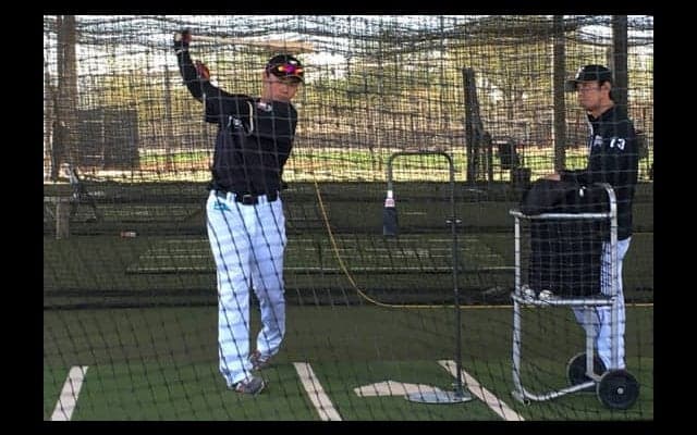 ハム清宮が初打撃練習「バットを振れて一歩前進」、対外試合でも守備デビュー