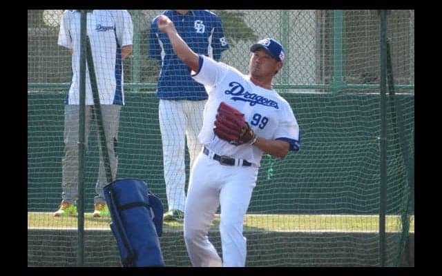 中日松坂、5日連続で投球練習せず　キャッチボールや特打で汗