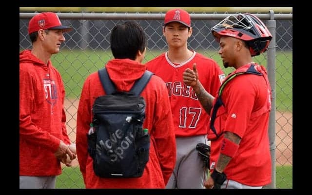 【MLB】大谷翔平の初ブルペンに正捕手が驚嘆「ノビがある。とても感心させられた」