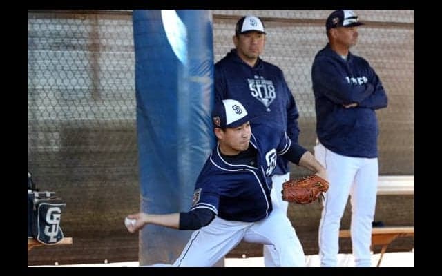 【MLB】パドレス牧田が野茂アドバイザーの前でブルペン40球「思っている以上」