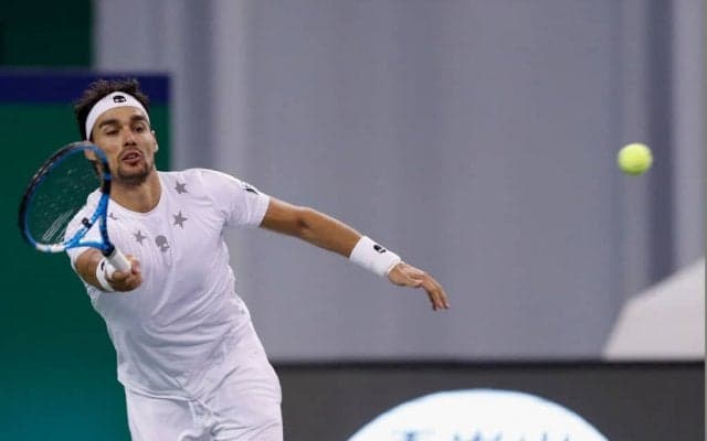 フォニーニ、ラケットを落としながらもベルッチを退け2回戦へ[リオ・オープン]