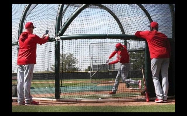 【MLB】大谷翔平がフリー打撃でメジャー2投手と対戦「生きた球を数多く見れた」