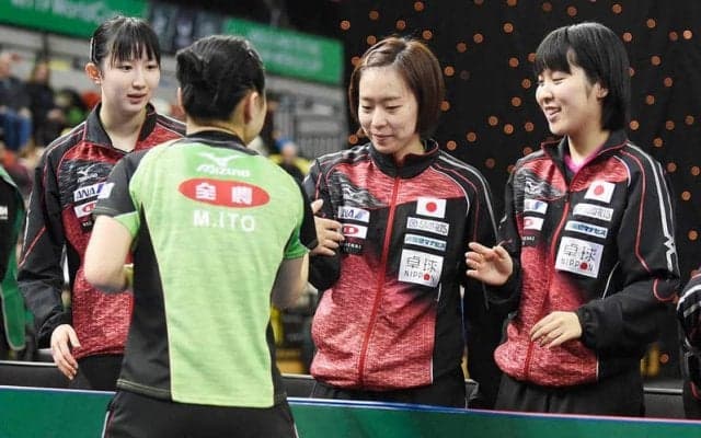 みまひなペア・貫禄の完勝。3連勝で初戦を勝利【卓球チームワールドカップ2018】