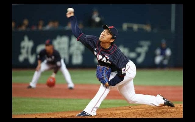 侍ジャパン先発・則本2回5K無失点　味方打線に感謝「入りやすくいけました」