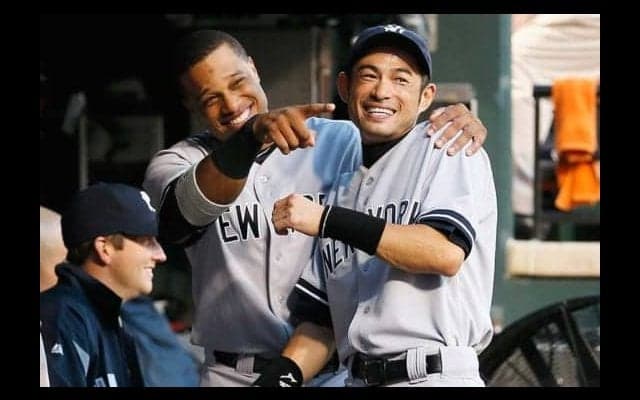 【MLB】投打の軸が大喜び!?　イチロー復帰戦で“はしゃぐ”ヘルナンデスとカノが話題