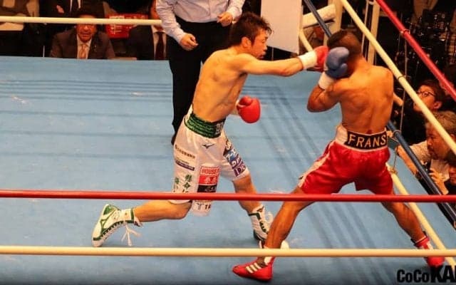 ボクシングスーパーフライ級・八重樫が復活戦で２ラウンドＴＫＯ勝利