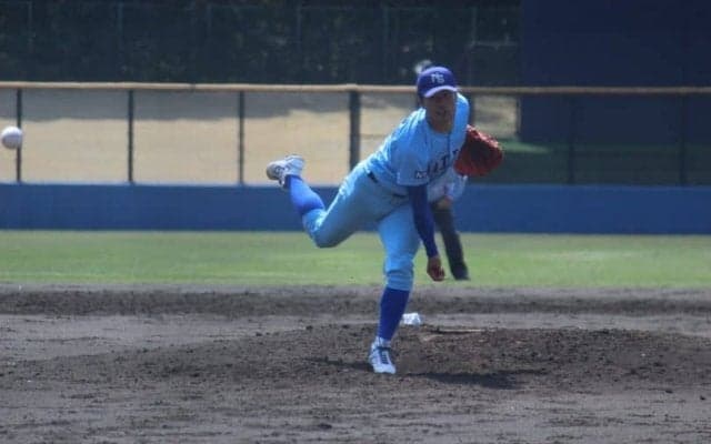 ドラフト上位候補・松本航（日体大）が7回10K好発進！NPB11球団スカウトが視察【首都大学野球】