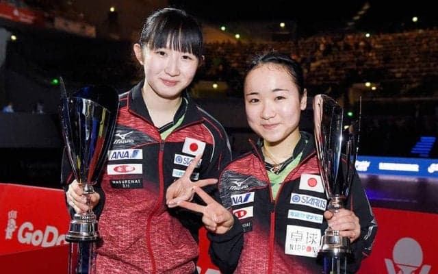 みまひなペア完勝V！早田、女子複で2連覇達成の快挙＜ドイツオープン＞