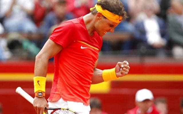 ナダル、得意のクレーで復帰戦を圧勝で飾る[デビスカップ・準々決勝]