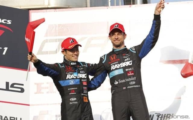 【SUPER GT】F1王者バトンとホンダのエース山本尚貴…最注目コンビのNSXが開幕戦でいきなり2位表彰台