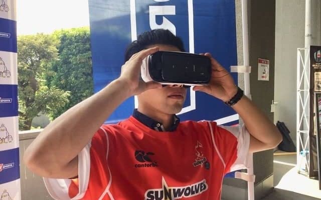 サンウルブズのラグビーが体験できるVR視聴ブース、秩父宮ラグビー場に登場
