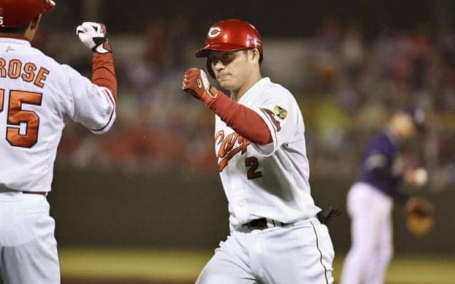 2打席連続タイムリー！広島東洋のリードオフマン・田中が首位浮上の立役者！