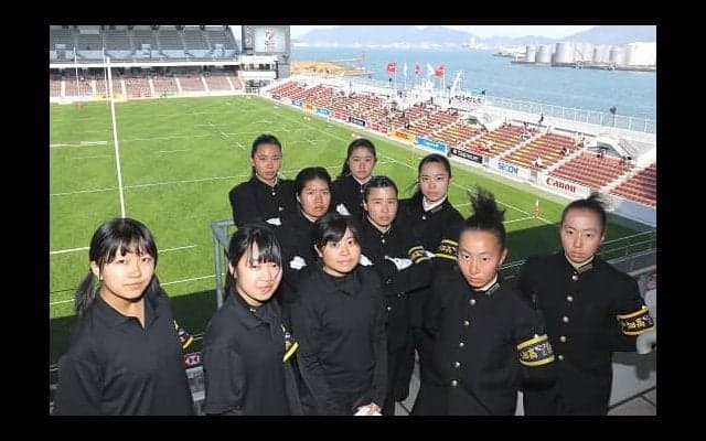  初ラグビー。サクラセブンズへ熱を送り続けた女子たち。戸畑高校応援団 