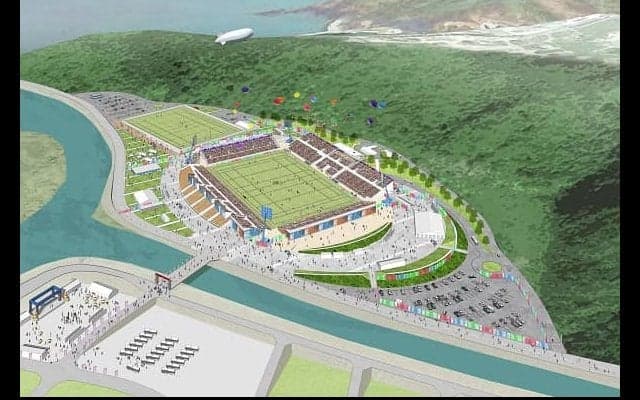  ラグビーW杯会場となる釜石の新設スタジアム、今夏8月19日オープン！ 