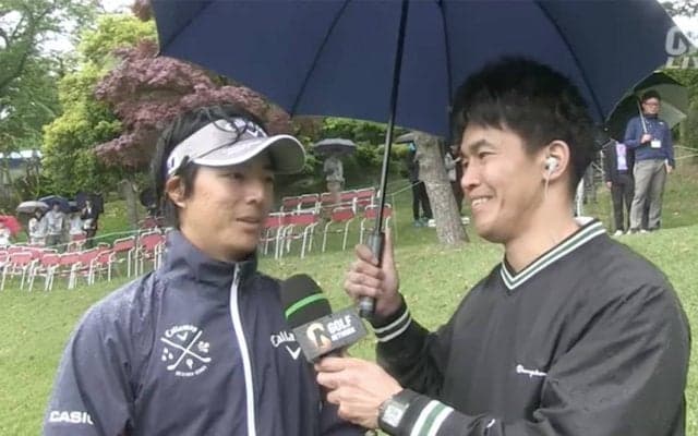 開局初の練習ラウンド生中継で武井壮が小平智・石川遼にインタビュー