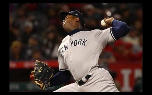 【MLB】ヤ軍チャップマンが投じた100マイルの“変化球”　「打つのは不可能」ファン驚愕