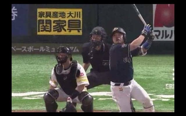 “松坂世代”オリ小谷野が今季1号　「最高の結果になってくれました」