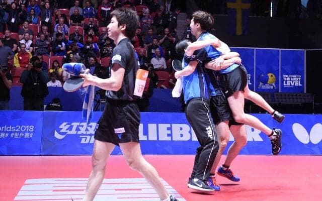 日本男子、韓国に敗れメダル獲得ならず【世界卓球2018 男子準々決勝】
