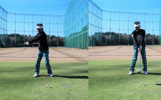 お腹にグリップエンドをつけてボールを曲げない正しい動きを覚えよう！　井戸木鴻樹のスイングレッスン