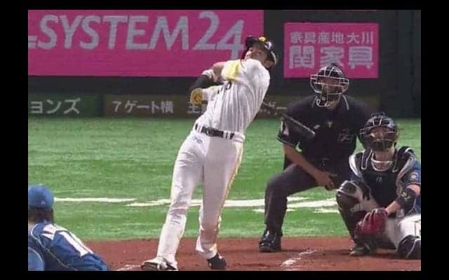 ホークス、中村晃＆柳田のソロ2発で先制　柳田は6年連続2桁本塁打＆17試合連続安打