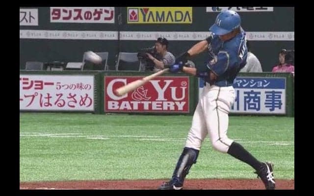 ハム中島卓、プロ初満塁弾に自分で驚き「僕が一番びっくりしてますね」