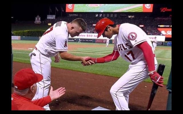 【MLB】“お辞儀”パートナーのトラウトが大谷に驚嘆「見事としか言いようがない」