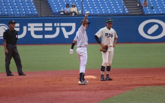 「チャンスに強いと言い聞かせている」江藤勇治の活躍で立大が明大に先勝【東京六大学野球】