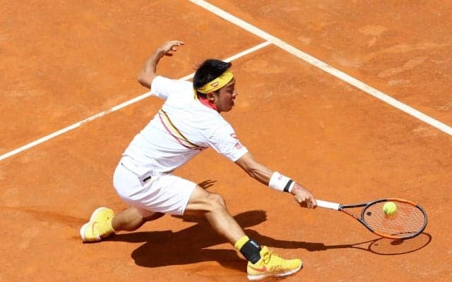 【速報】錦織、3回戦第1セットを6-1で先取[男子テニスATPワールドツアー マスターズ1000 ローマ]