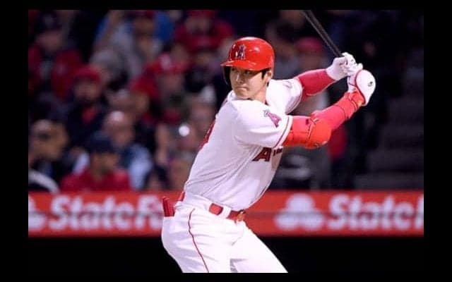 【MLB】大谷翔平、センター左に二塁打で2戦連続安打　初速177キロ超の痛烈ヒット