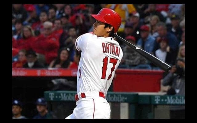 【MLB】大谷翔平、2回に177キロ超の弾丸二塁打で2戦連続ヒット　第2打席は四球