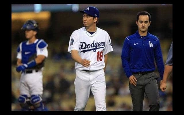 【MLB】前田健太、右臀部張りで米最短2回途中降板　2失点で4敗目、ド軍3連勝ならず