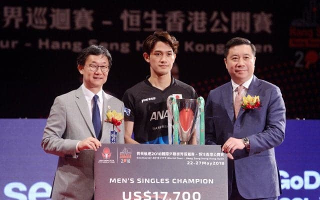 吉村和弘（愛工大）悲願のワールドツアー初優勝【ITTFワールドツアー・香港オープン男子最終結果】