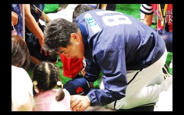 ホークス工藤監督が視覚障害児をヤフオクDに招待「打つ音を楽しんでね」