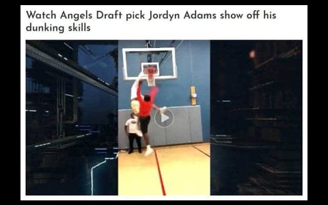 【MLB】エ軍、ドラ1位指名高卒野手の豪快ダンクが話題　「なんてことだ」