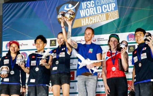 野口啓代、自国開催で涙の優勝。男子は最後にドラマが／ボルダリングW杯2018第5戦 八王子大会