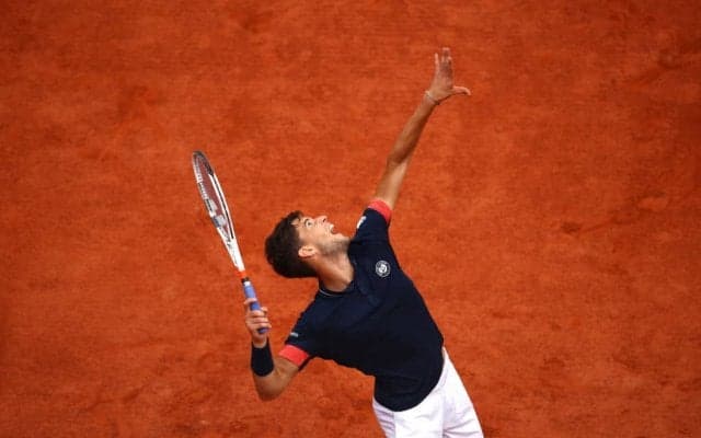 【速報】ティームが第1セットを先取。ノーシードのチェッキナートとの準決勝[全仏オープン]