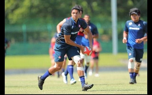  日本代表のトゥポウは「ラインスピード大事」。力強さと万能性に期待。 