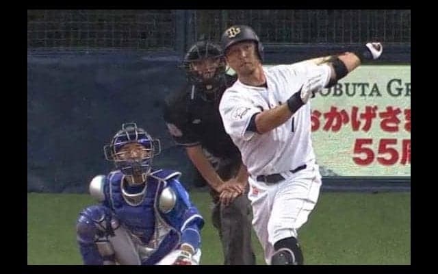 オリックス中島が第1打席で待望の今季1号ソロ　「ええ感じで打てた」