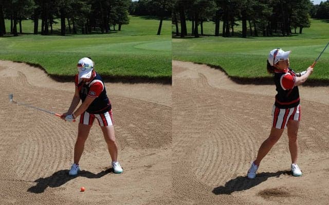 「出すだけでOK」のショットは誰でも打てる？　宮里美香のバンカーレッスン