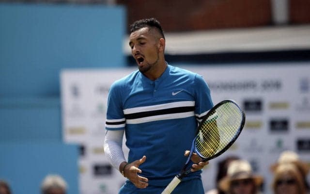 試合中に非紳士的行為をしたキリオスに罰金[男子テニスATPワールドツアー500 ロンドン]