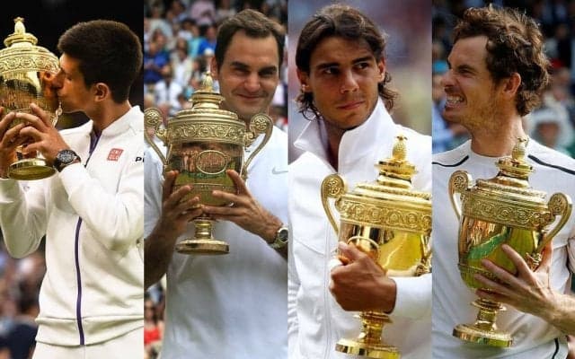 15年間優勝を独占するフェデラー、ナダル、ジョコビッチ、マレーの「ウィンブルドン」の戦績