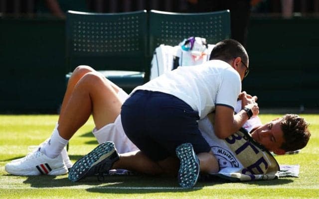 全仏準優勝のティーム途中棄権、初戦で姿を消す[ウィンブルドン]