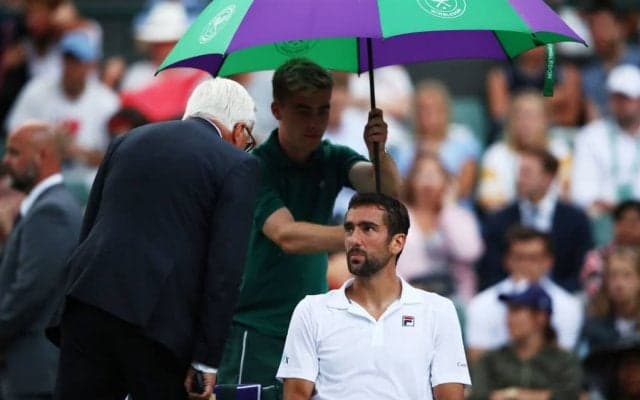 【速報】チリッチ、第3セットでペラに1ブレークを喫したところで試合は延期に[ウィンブルドン]